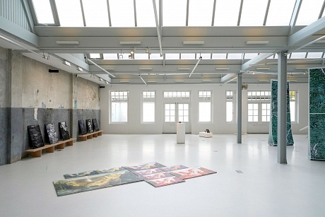 Exhibition view with works by Hans Gremmen and Hiryczuk/ van Oevelen2018